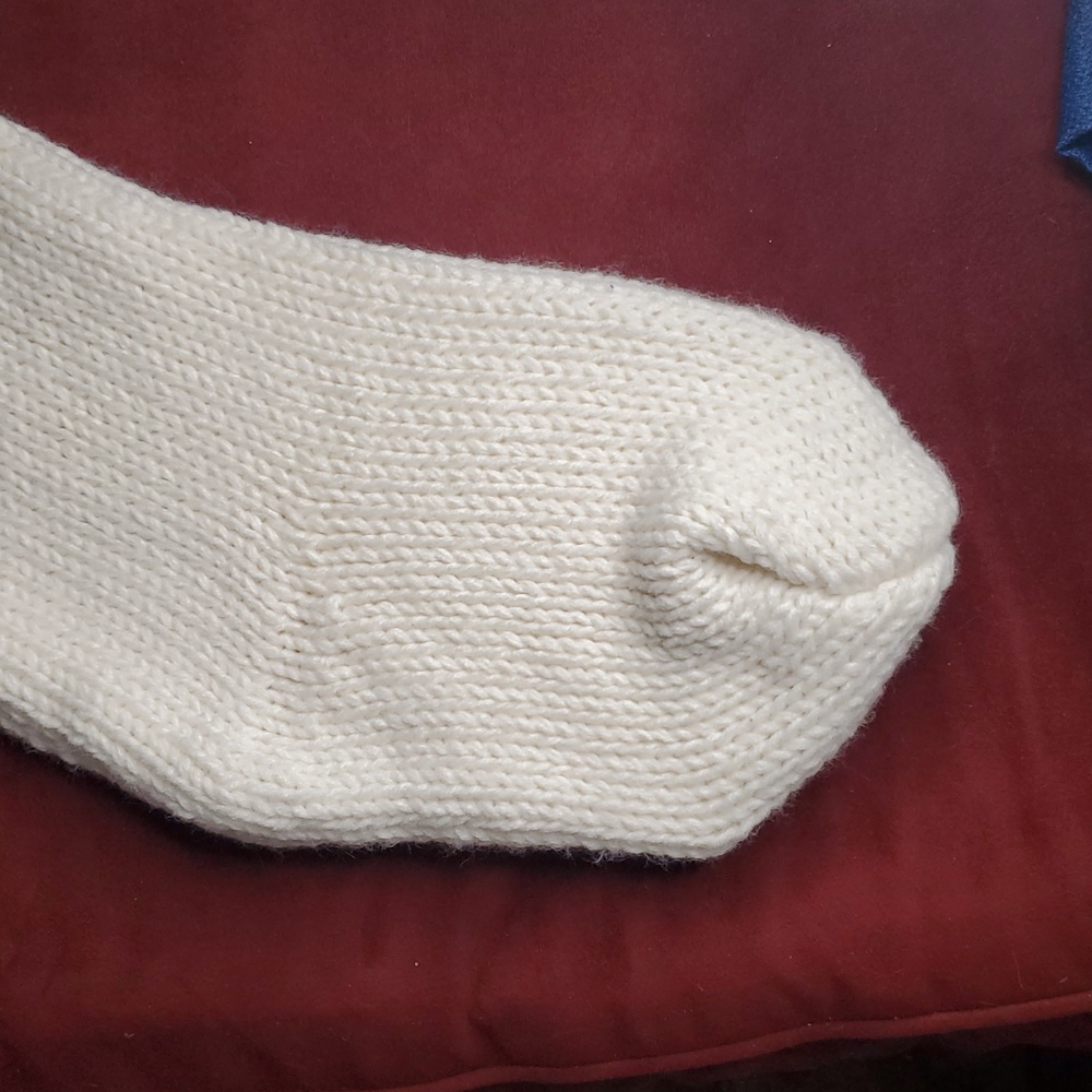 Soft‎ Knit Christmas Stocking with Red Paw Print - Picture 5 of 9